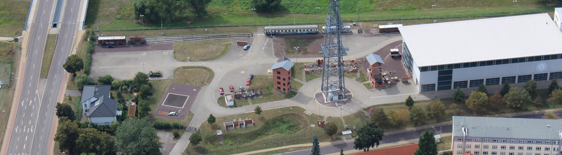 Luftbild der Brand- & Katastrophenschutzschule Heyrothsberge
